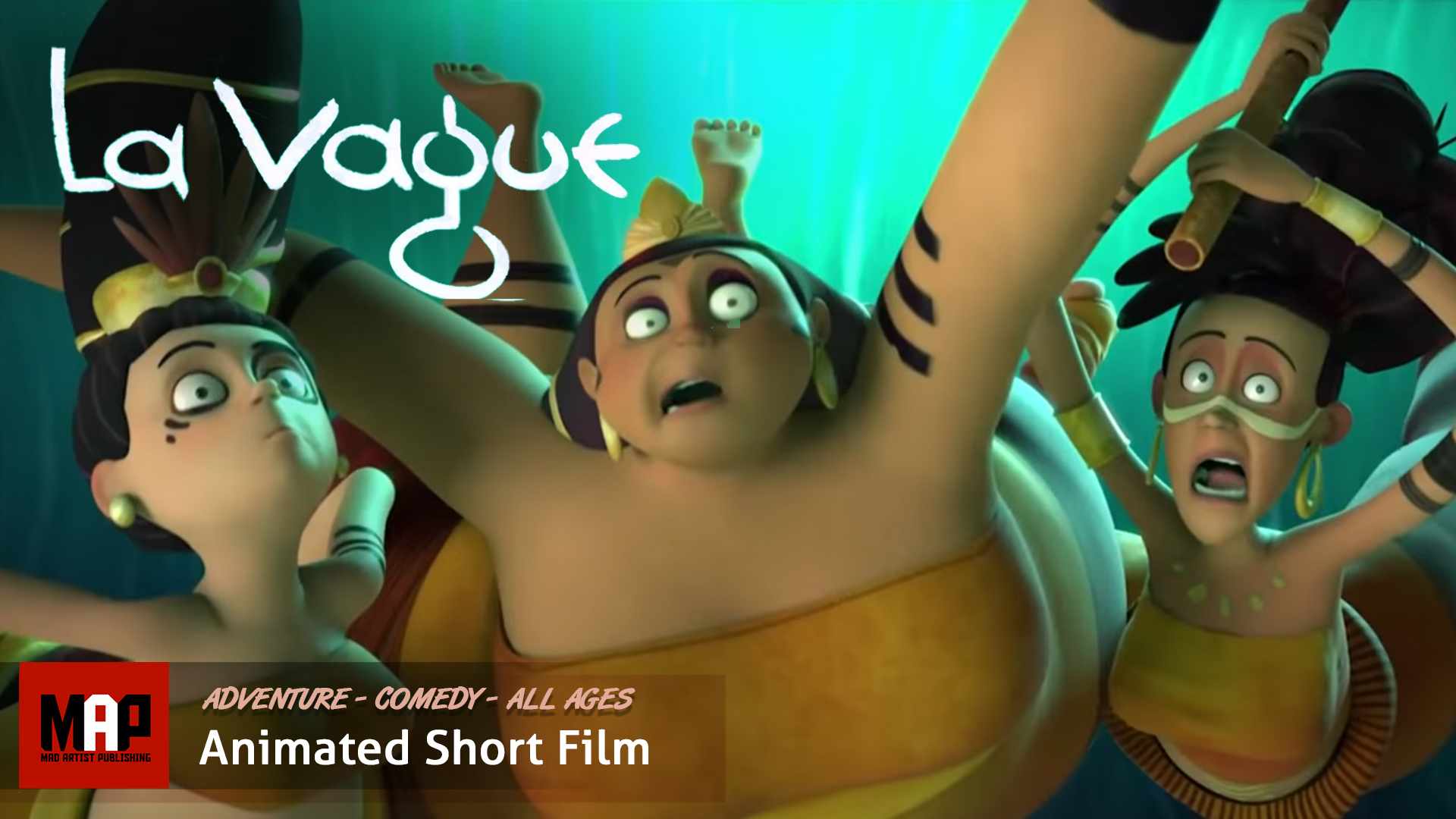 Adventure Fantasy CGI 3d Animated Short Film ** THE WAVE / LA VAGUE ** Funny Kids Animation by ESMA